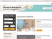 Tablet Screenshot of benidorm-hotels.net